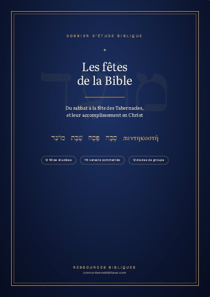 Couverture du guide « Les fêtes de la Bible »