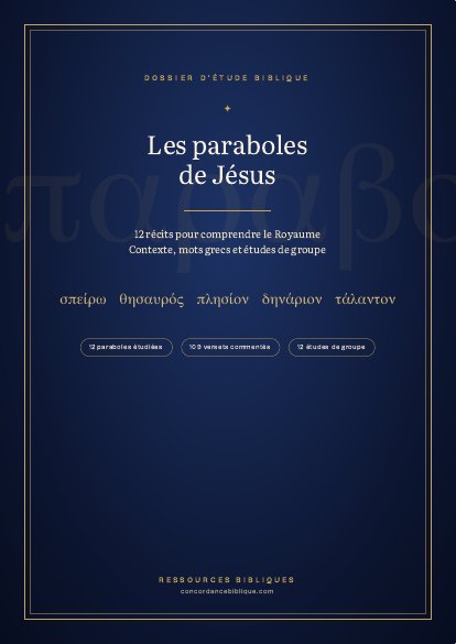 Couverture du guide « Les paraboles de Jésus »
