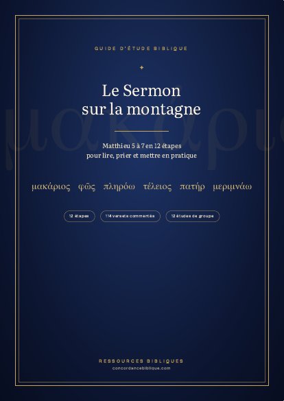 Couverture du guide « Le Sermon sur la montagne en 12 étapes »